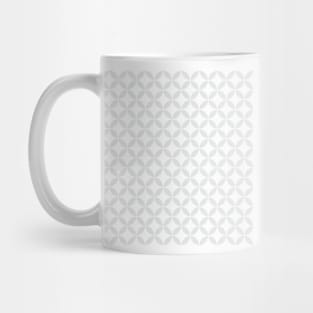 Retro Circles and Diamonds grey 1 Mug